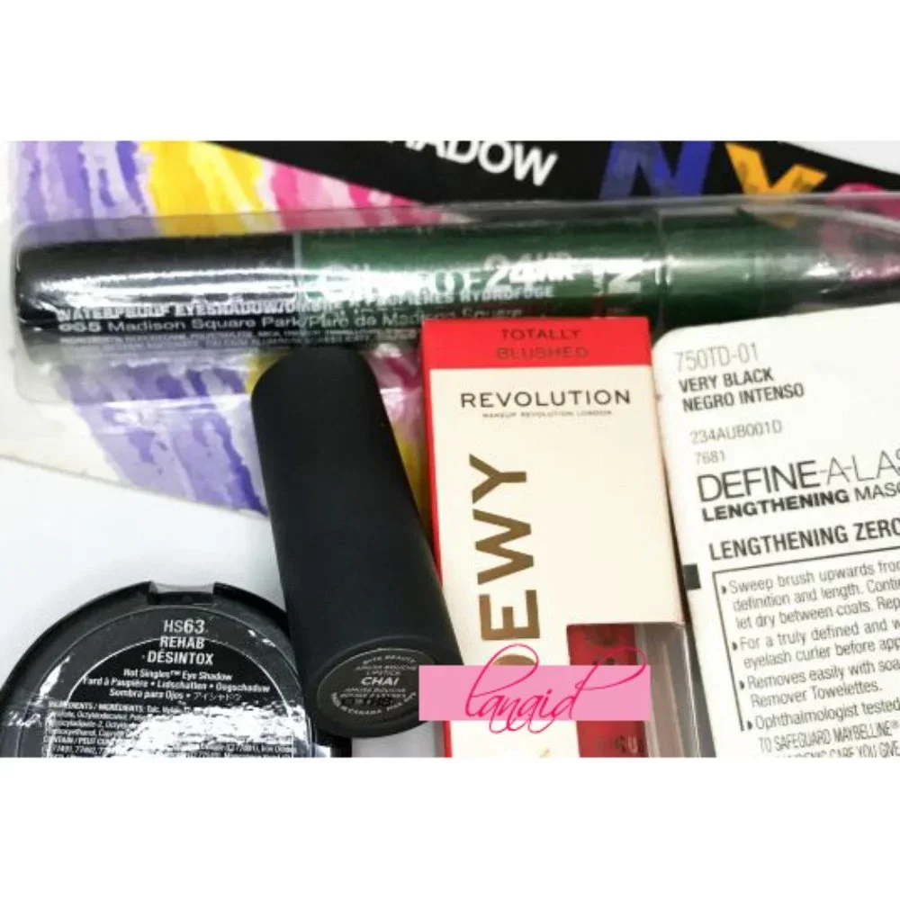 BUNDLE Makeup Revolution NYX Bite Beauty NYC Maybelline Blush Lipstick Eyeshadow